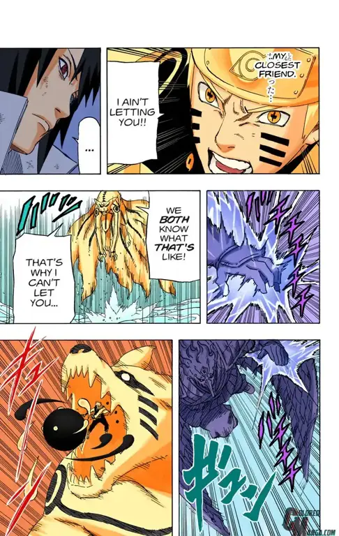 Panel-panel Menarik dari Komik Naruto 695 Panel-panel manga Naruto chapter 695 yang menunjukkan detail pertarungan dan emosi karakter.