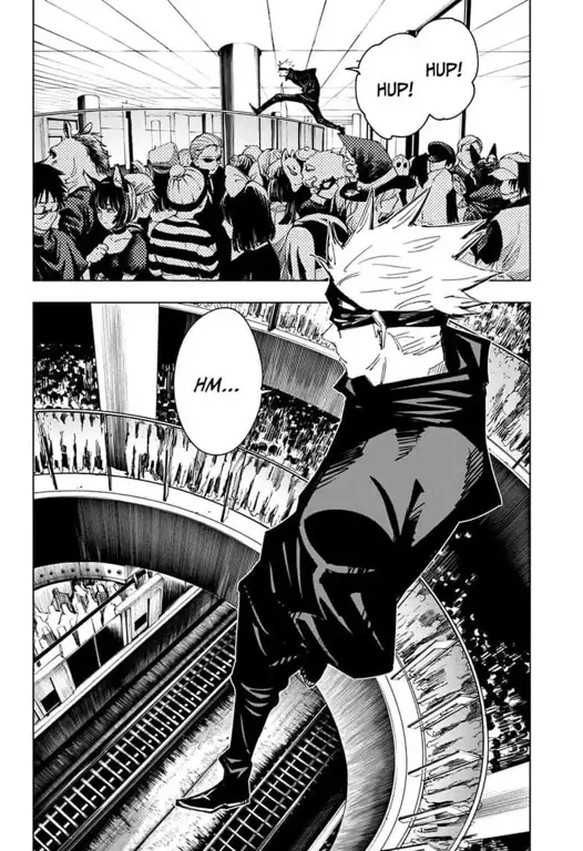 Gambar panel-panel manga Jujutsu Kaisen