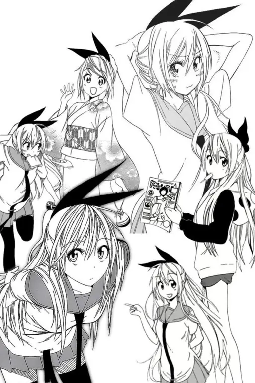 Panel-panel menarik dari manga Nisekoi Gambar panel-panel manga Nisekoi