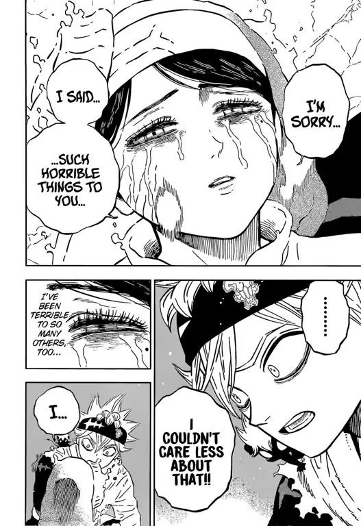 Gambar panel-panel penting dari Black Clover Chapter 27