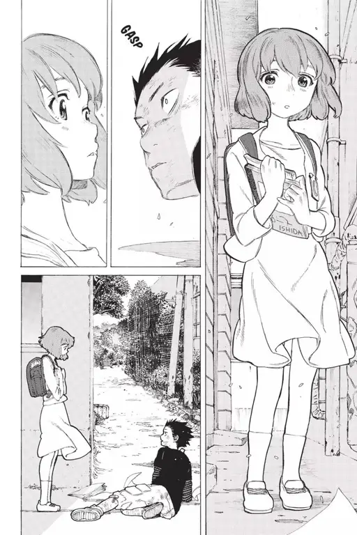 Panel-panel menarik dari Manga Koe no Katachi