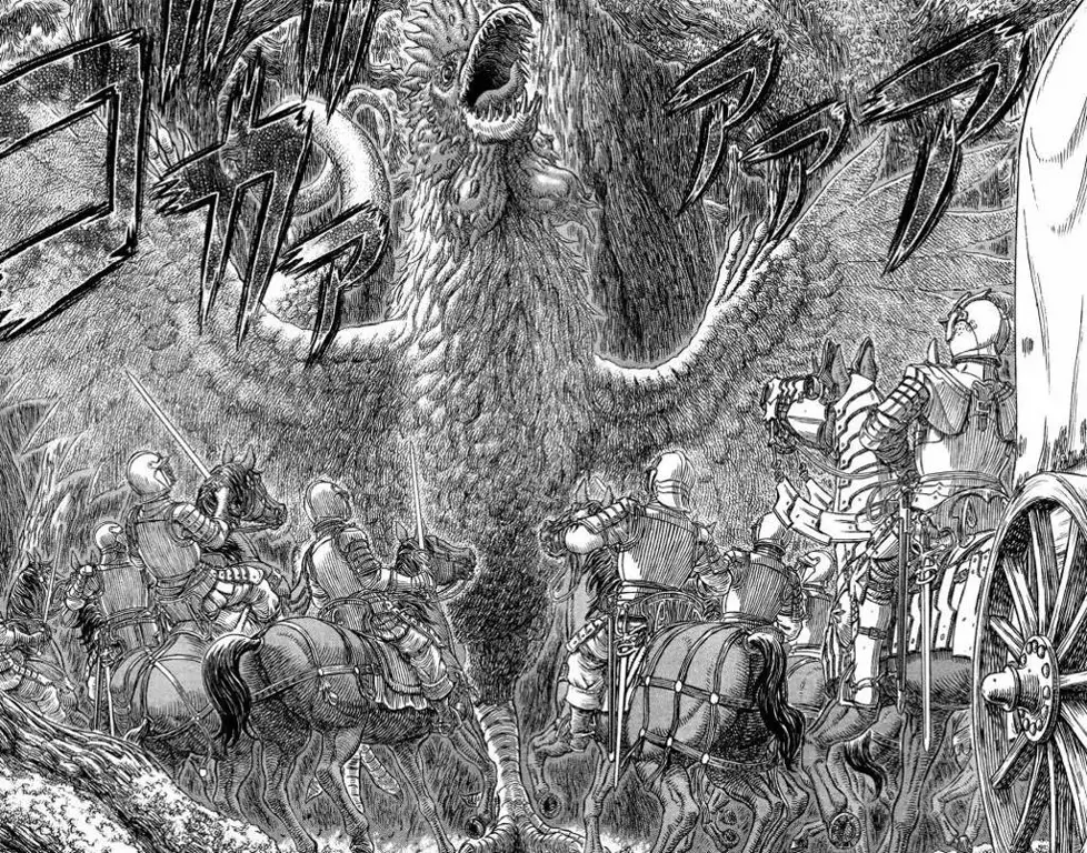 Panel terakhir manga Berserk