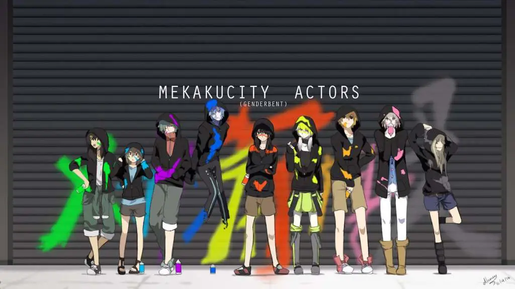 Gambar para karakter Mekakucity Actors