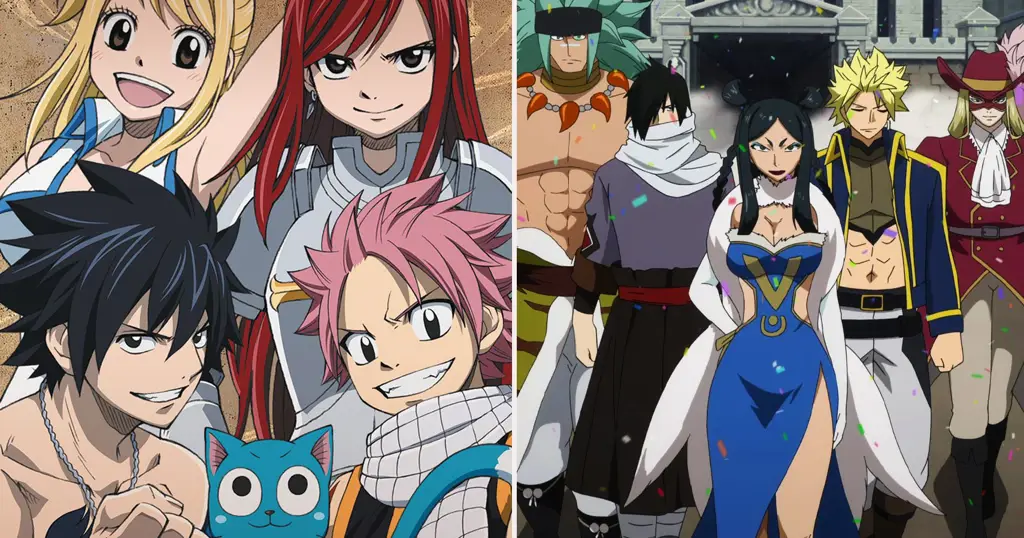 Gambar para anggota guild Fairy Tail