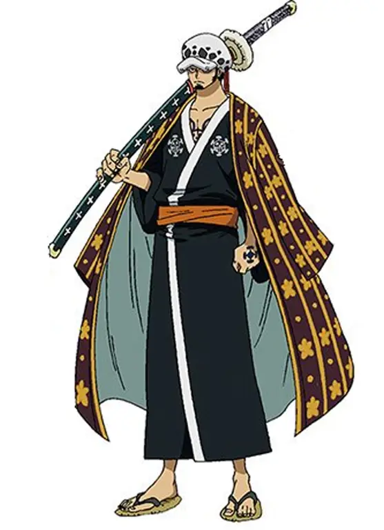 Gambar kru Trafalgar Law dalam anime One Piece