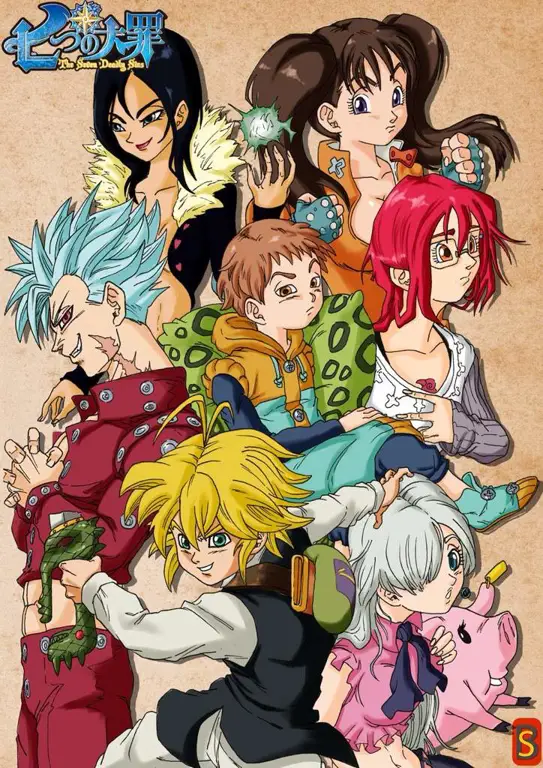 Gambar para anggota Nanatsu no Taizai