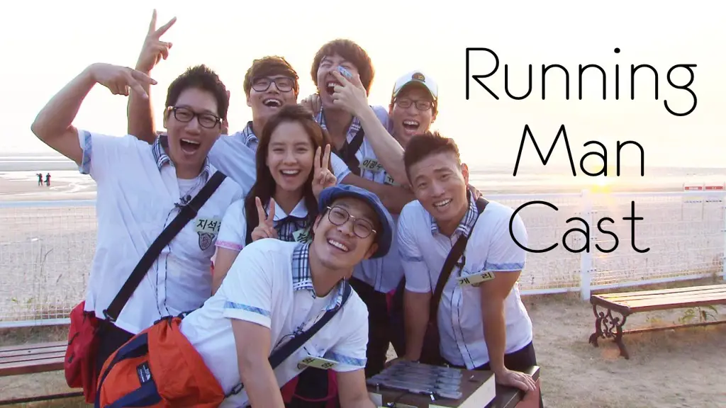 Para Anggota Running Man yang Ceria Foto para anggota Running Man