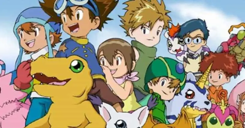 Gambar karakter utama Digimon Adventure