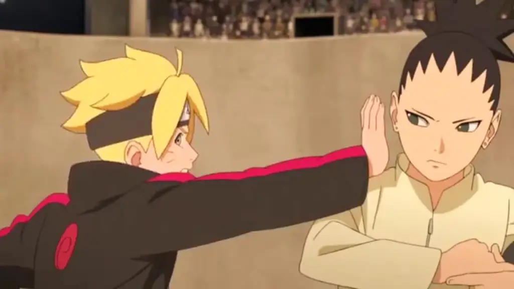 Adegan ujian Chunin di anime Boruto