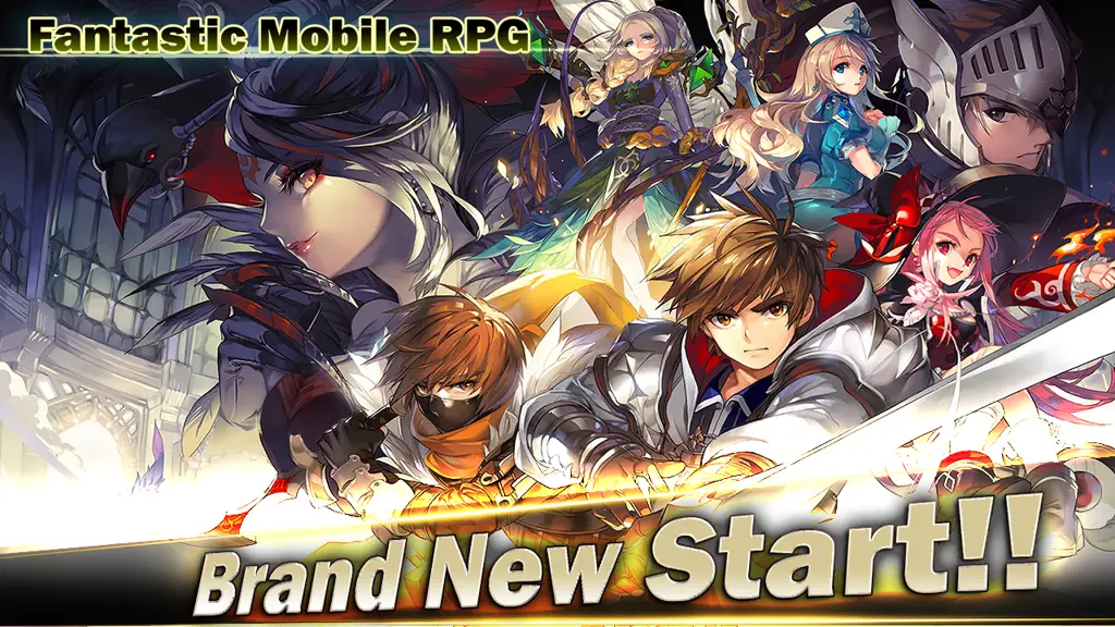 Gambar beberapa karakter hero di Kings Raid dengan tampilan yang memukau