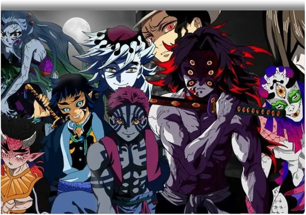 Gambar para Upper Moon dalam anime Kimetsu no Yaiba