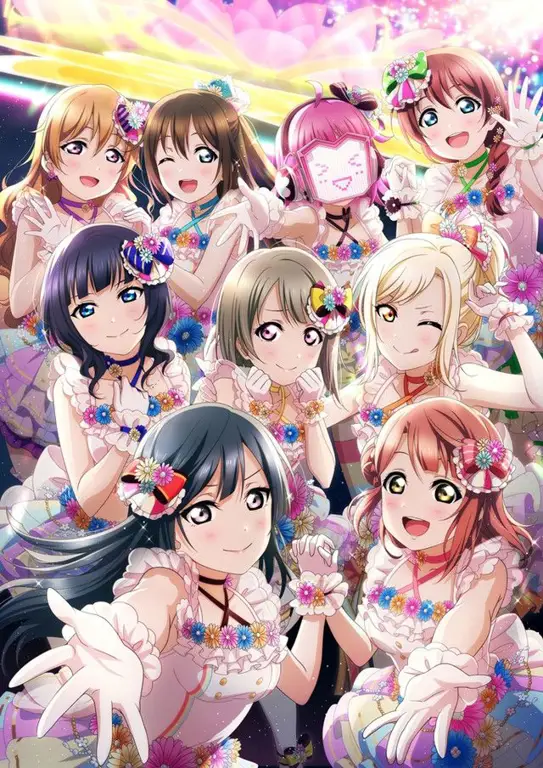 Gambar para karakter Love Live! Nijigasaki High School Idol Club