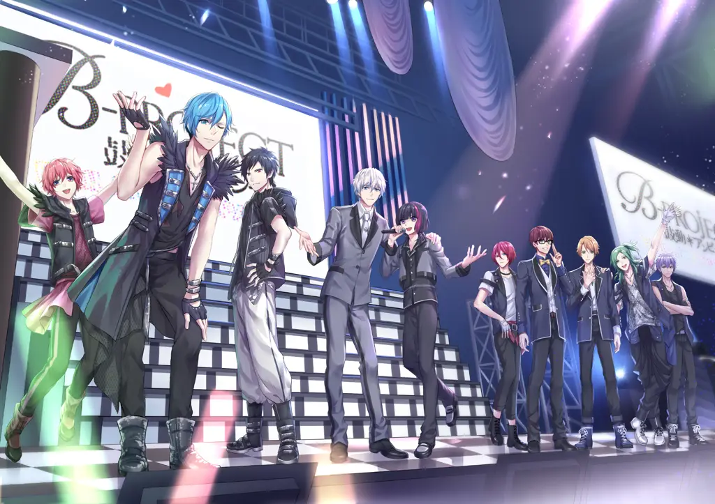 Gambar para karakter dalam anime B-Project