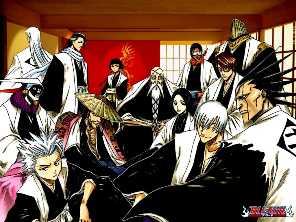 Gambar para Kapten Gotei 13 Bleach