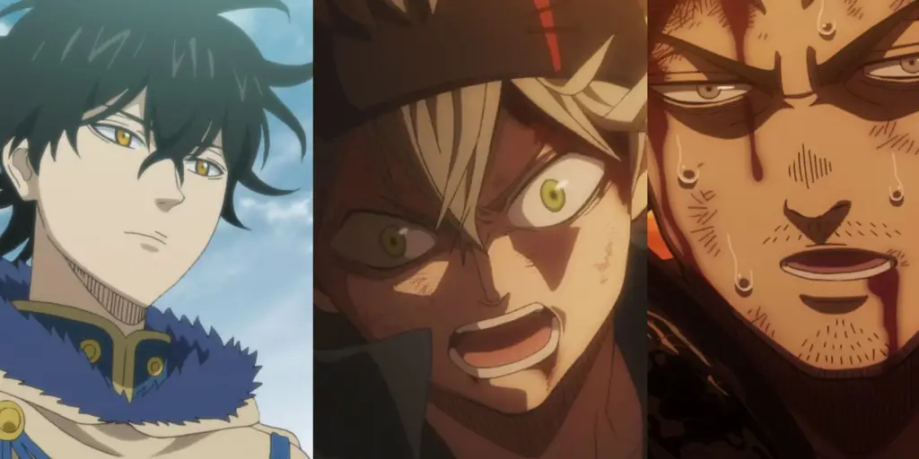 Gambar berbagai karakter dari anime Black Clover