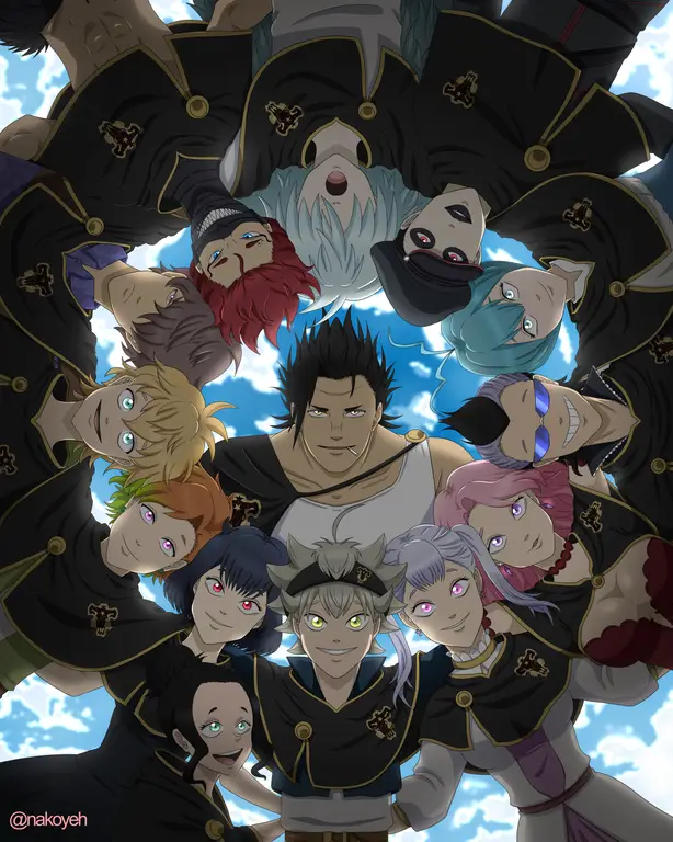 Foto grup karakter Black Clover