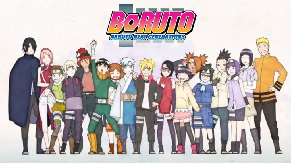 Foto grup karakter Boruto