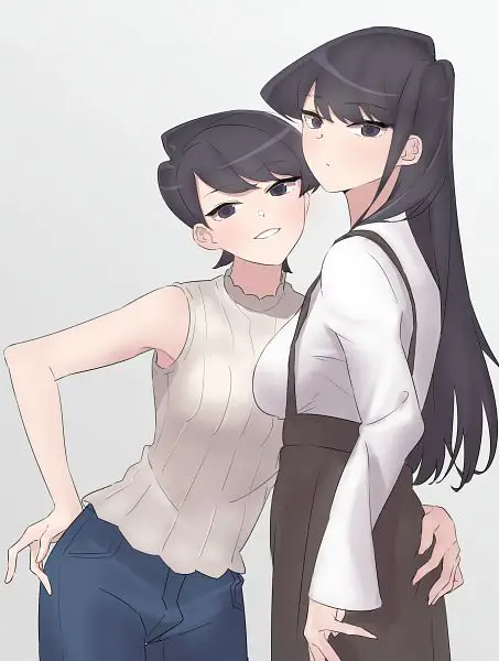 Gambar para karakter dalam anime Komi-san