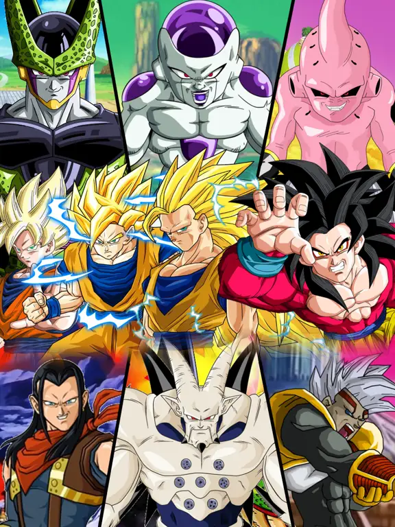 Gambar karakter-karakter dalam Dragon Ball GT