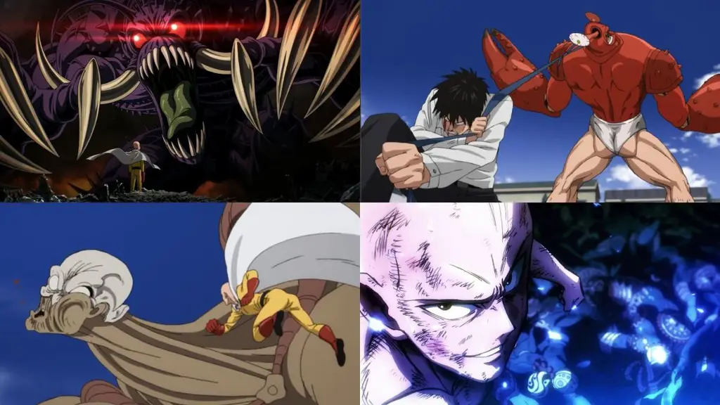 Gambar karakter-karakter di One Punch Man OVA episode 1