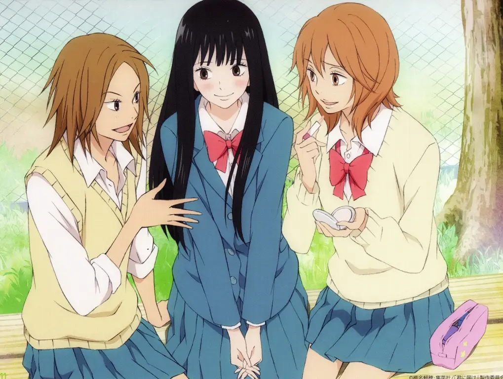 Gambar para karakter di anime Kimi ni Todoke