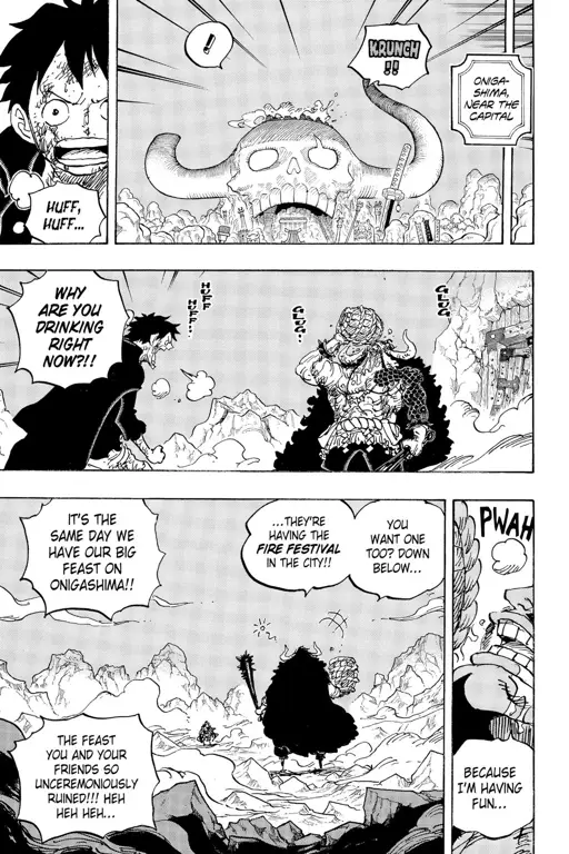 Karakter One Piece di chapter 1037