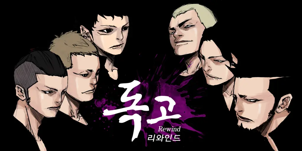 Gambar karakter-karakter utama dalam webtoon Dokgo Rewind