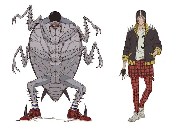 Gambar karakter-karakter utama di anime Dorohedoro