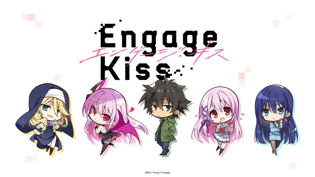 Gambar karakter-karakter dalam anime Engage Kiss