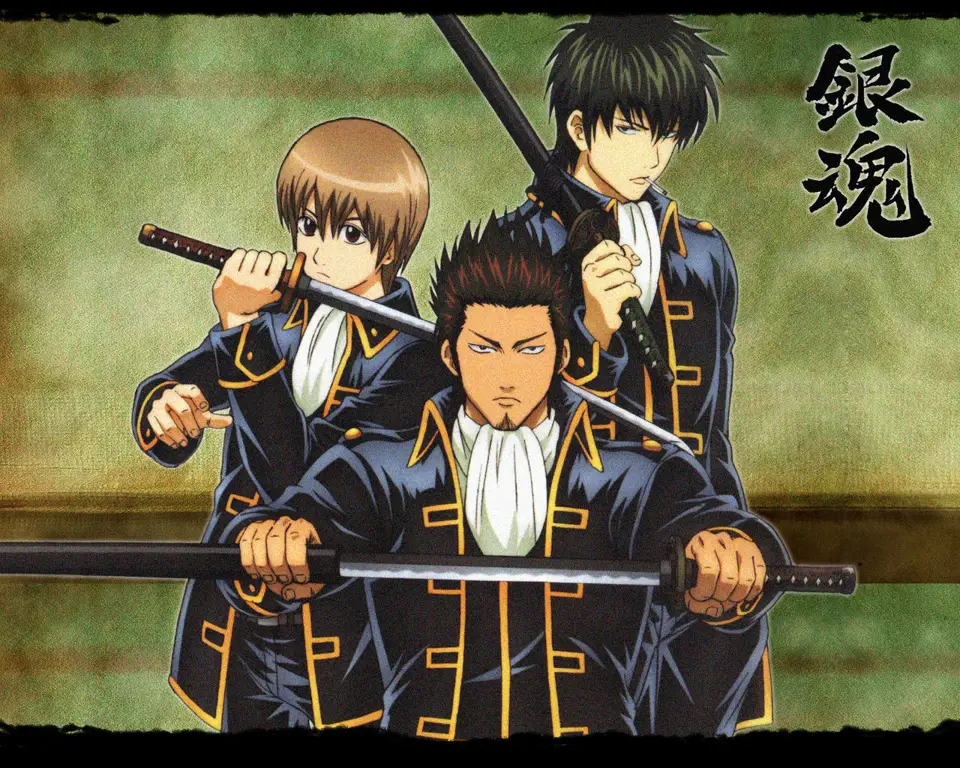 Gambar para karakter utama Gintama