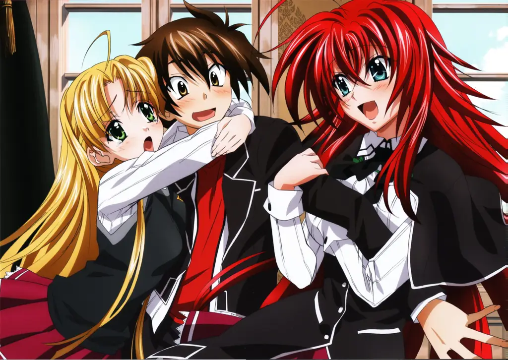 Para Karakter High School DxD Gambar karakter High School DxD berkumpul