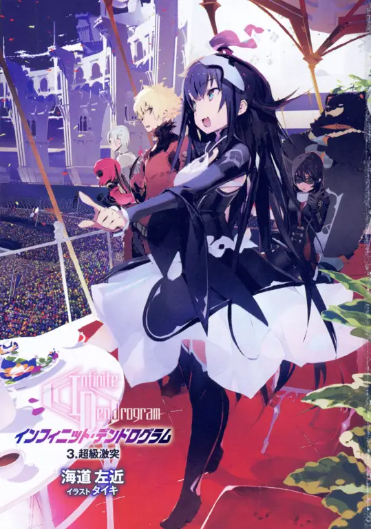 Gambar para karakter utama dalam anime Infinite Dendrogram