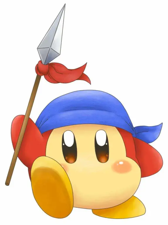 Gambar karakter-karakter anime Kirby yang lucu dan menggemaskan.