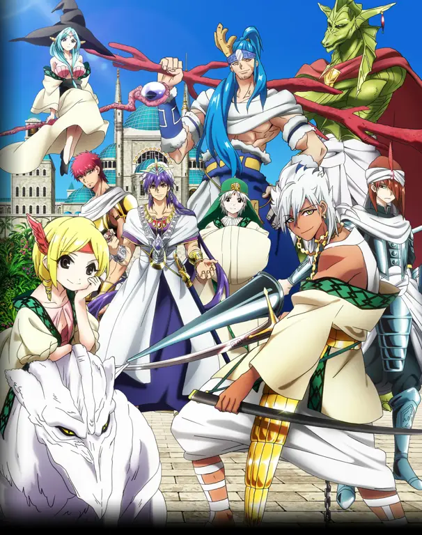 Karakter-karakter utama dalam anime Magi