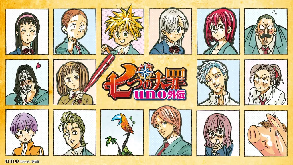 Gambar para karakter Nanatsu no Taizai