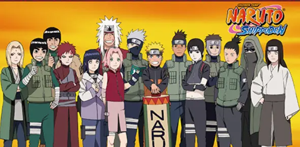 Gambar para karakter utama dalam Naruto Shippuden