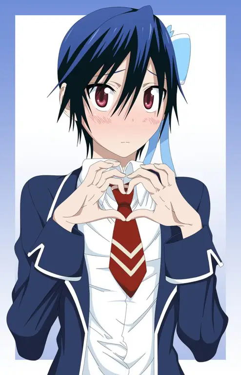 Gambar para karakter utama Nisekoi