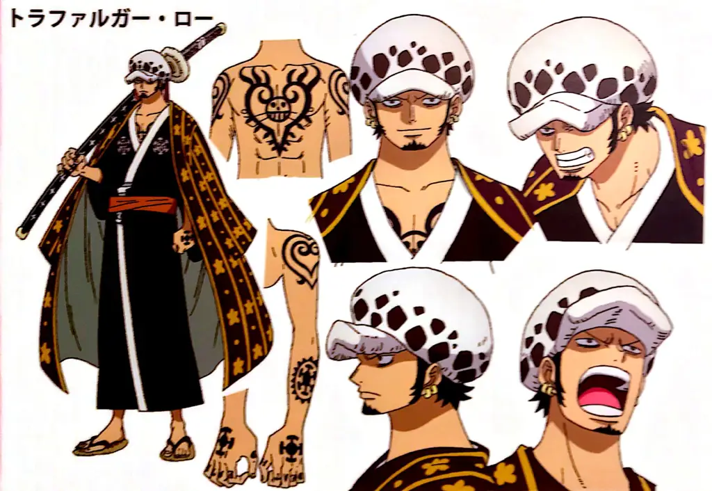 Gambar para karakter One Piece