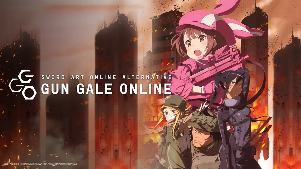 Gambar karakter-karakter dalam Gun Gale Online