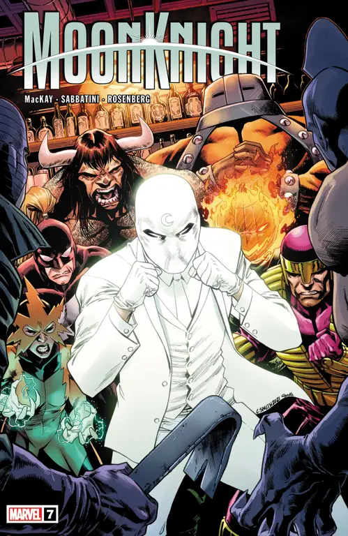 Gambar para karakter utama Moon Knight