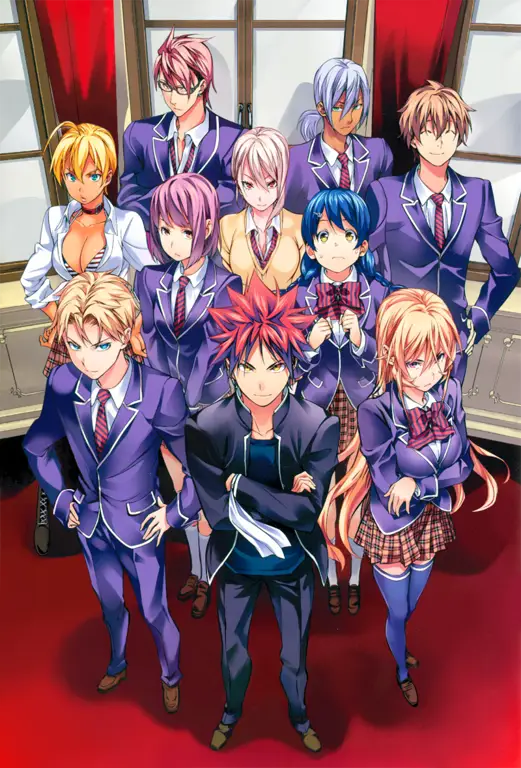 Gambar para karakter Shokugeki no Soma