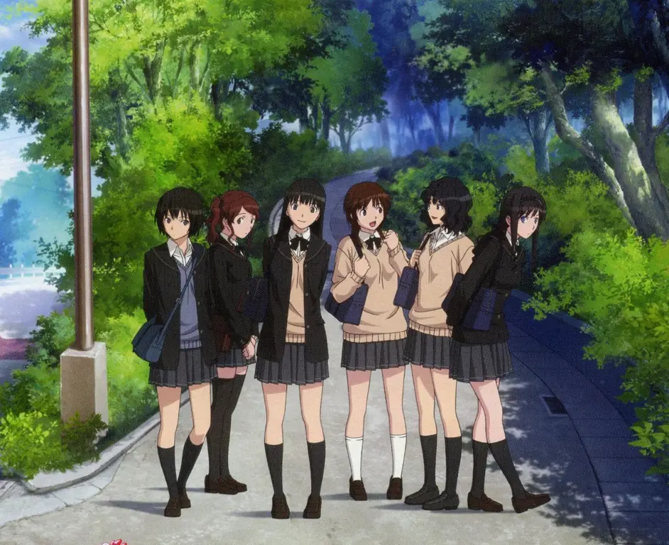 Gambar para karakter utama Amagami SS+