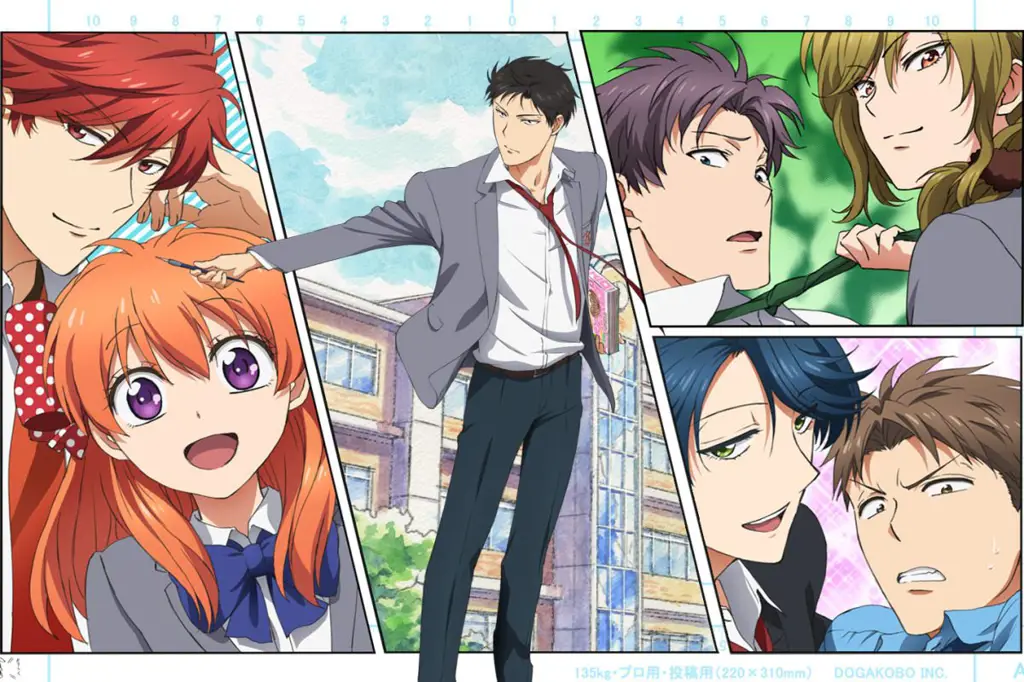 Gambar para karakter utama Anime Nozaki-kun