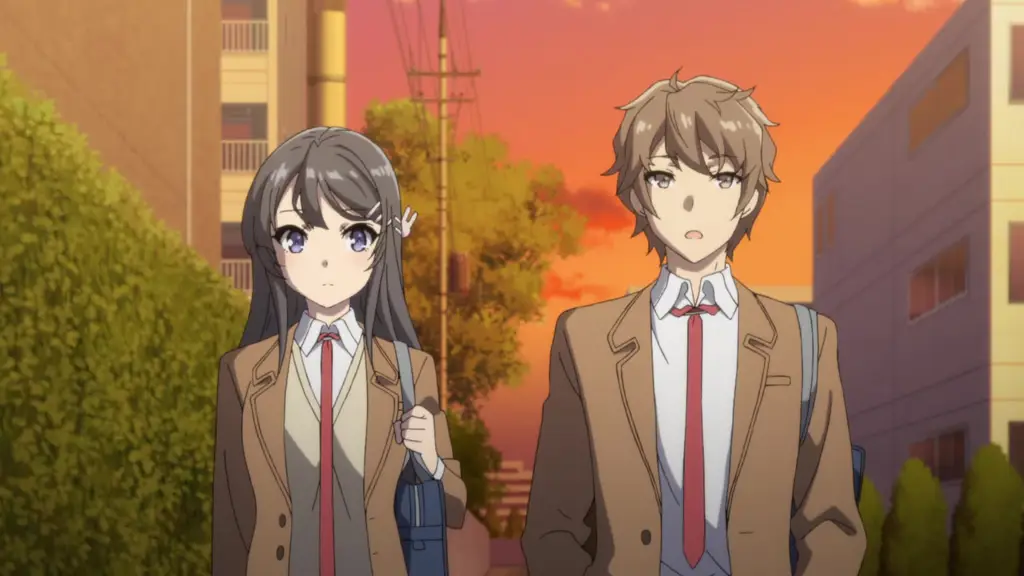 Gambar karakter utama dari anime Seishun Buta Yarou