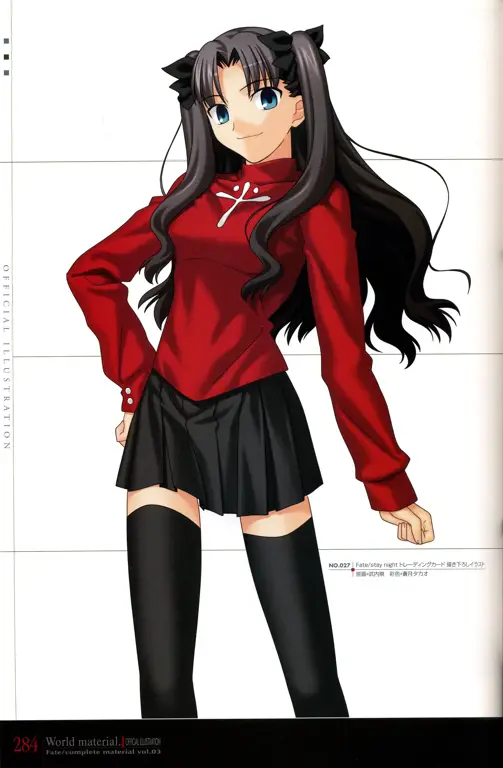 Gambar para karakter utama dalam Fate/Stay Night