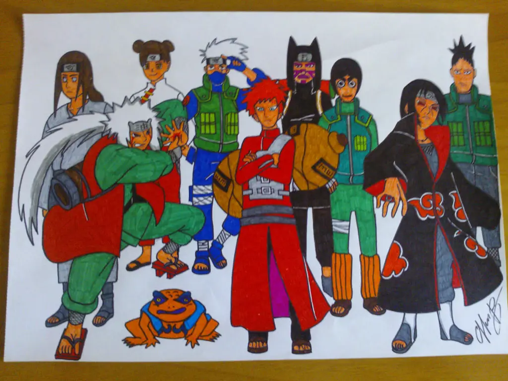 Foto grup karakter Naruto Shippuden