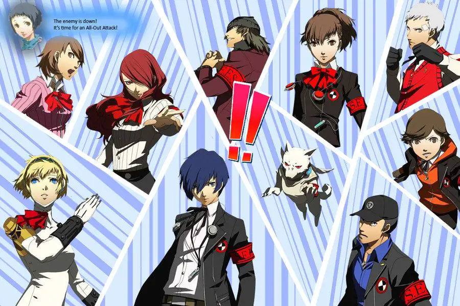 Gambar para karakter Persona 3 Anime