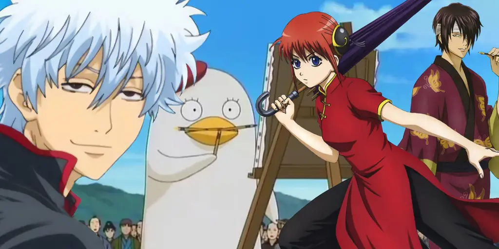 Gambar karakter-karakter utama Gintama