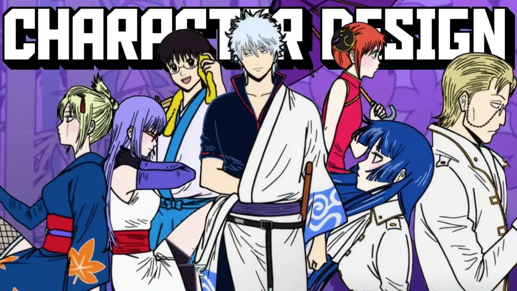 Gambar karakter utama Gintama