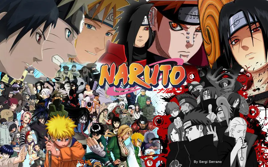 Para karakter utama Naruto Shippuden Gambar kelompok karakter Naruto Shippuden